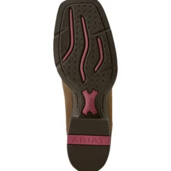 Stiefel Damen Round Up Wide Square Toe StretchFit, Westernstiefel, Leder