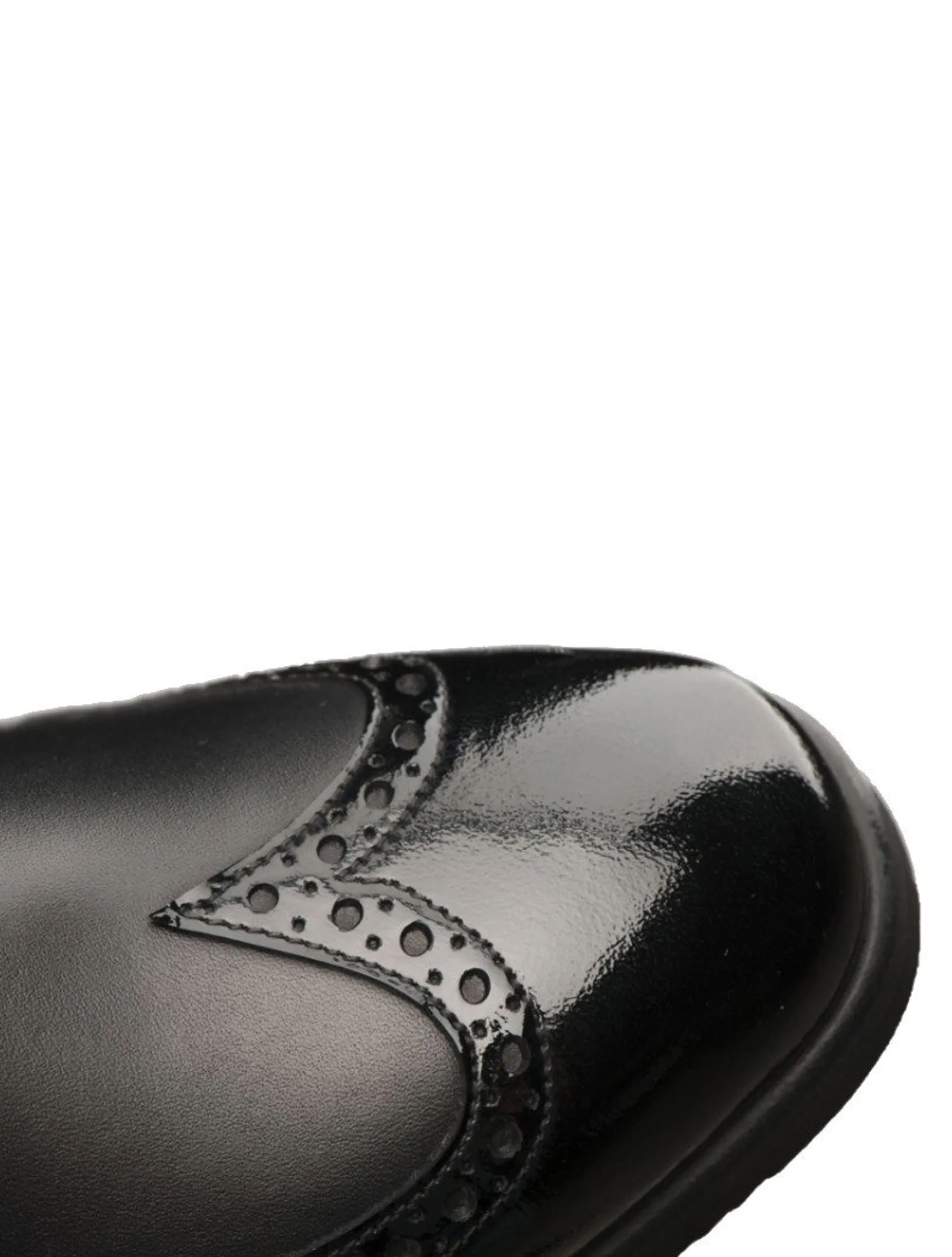 Stiefeletten Damen Marilyn Lack, mit Budapester Lochmuster, Leder