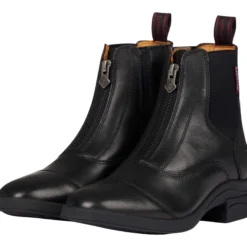 Stiefeletten Kinder Zip, mit Frontreißverschluss, Leder