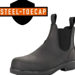 Stiefelette 1888 Stahlkappen Chelsea, Sicherheitsstiefelette, Damen, Herren