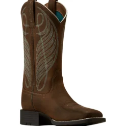 Stiefel Round Up Wide Square Toe, Leder, Western Boots, Damen