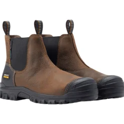 Stiefel Treadfast Chelsea Waterproof, Stahlkappen, Arbeitsstiefel, Leder, Herren