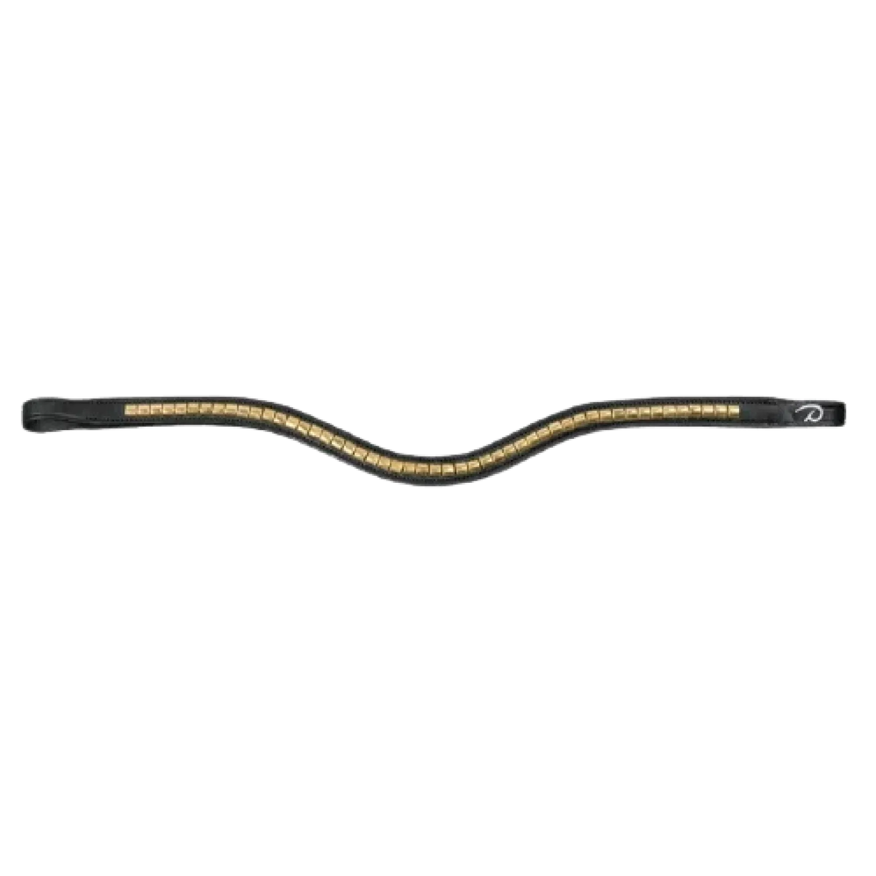 Stirnriemen Brass Clincher V-Shaped NEC, geschwungen