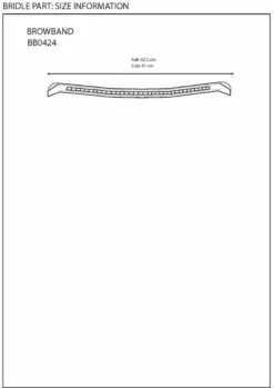Stirnriemen, mit Silber Clincher