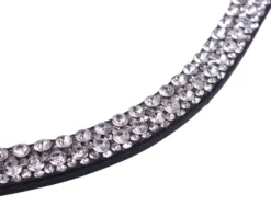 Stirnriemen Verbena, geschwungen, mit Glitzersteinen