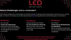 Therapiehufglocken LED-Rotlicht-Therapie FS26, 4 Stück