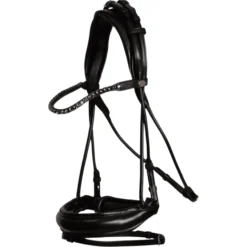 Trense Round Soft Leather Collection, schwedisches Reithalfter, rundgenäht, ohne Zügel