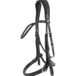 Trense Ultrasoft Ava, Spezialtrense, englisch kombiniert, 2-in-1-Trense, mit Zügeln