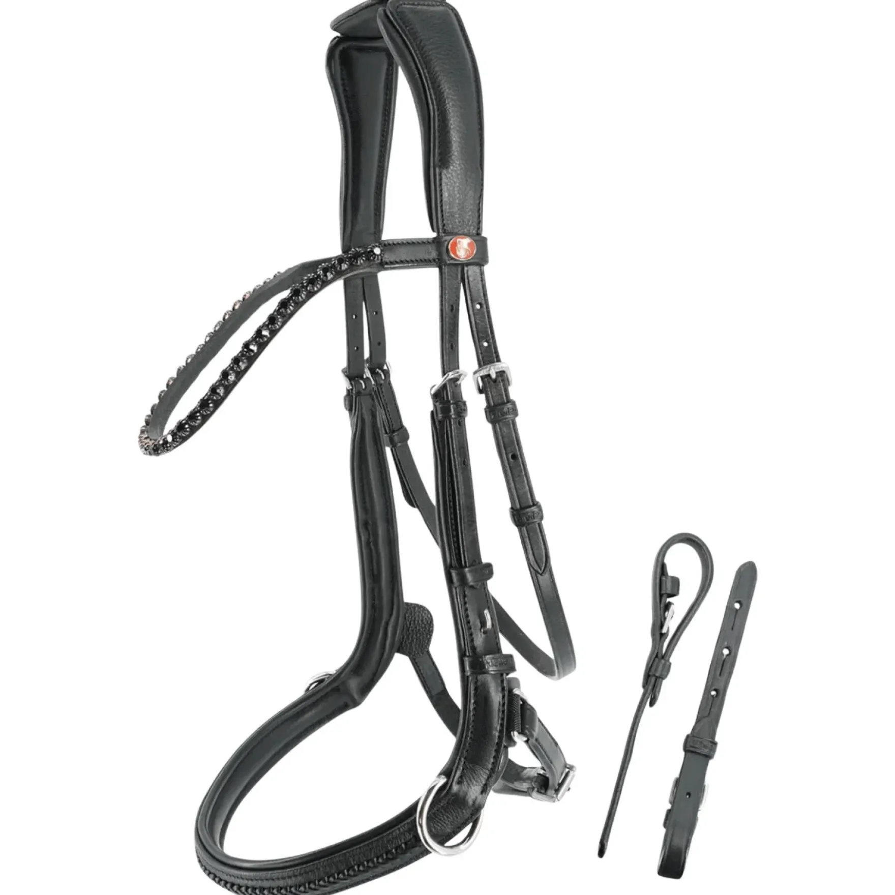 Trense Ultrasoft Ava, Spezialtrense, englisch kombiniert, 2-in-1-Trense, mit Zügeln