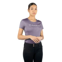 T-Shirt Damen Axelle Metal Dots Rosé Gold FS22, kurzarm