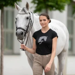 T-Shirt Damen Jumping Star, kurzarm