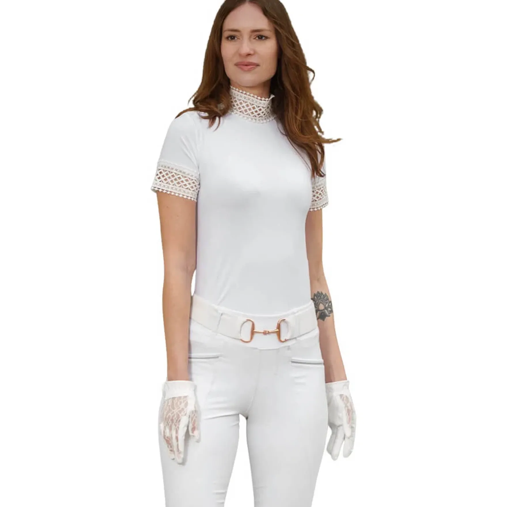 Turniershirt Damen Ariosa, kurzarm