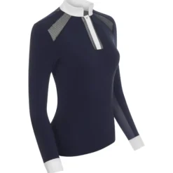 Turniershirt Damen Camille Show Shirt, langarm, Mesh