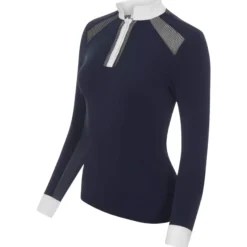 Turniershirt Damen Camille Show Shirt, langarm, Mesh