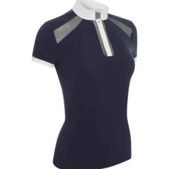 Turniershirt Damen Camille Show Shirt, kurzarm, Mesh