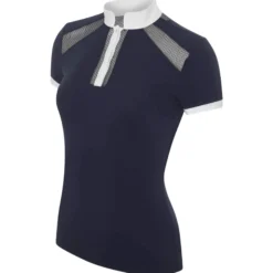 Turniershirt Damen Camille Show Shirt, kurzarm, Mesh