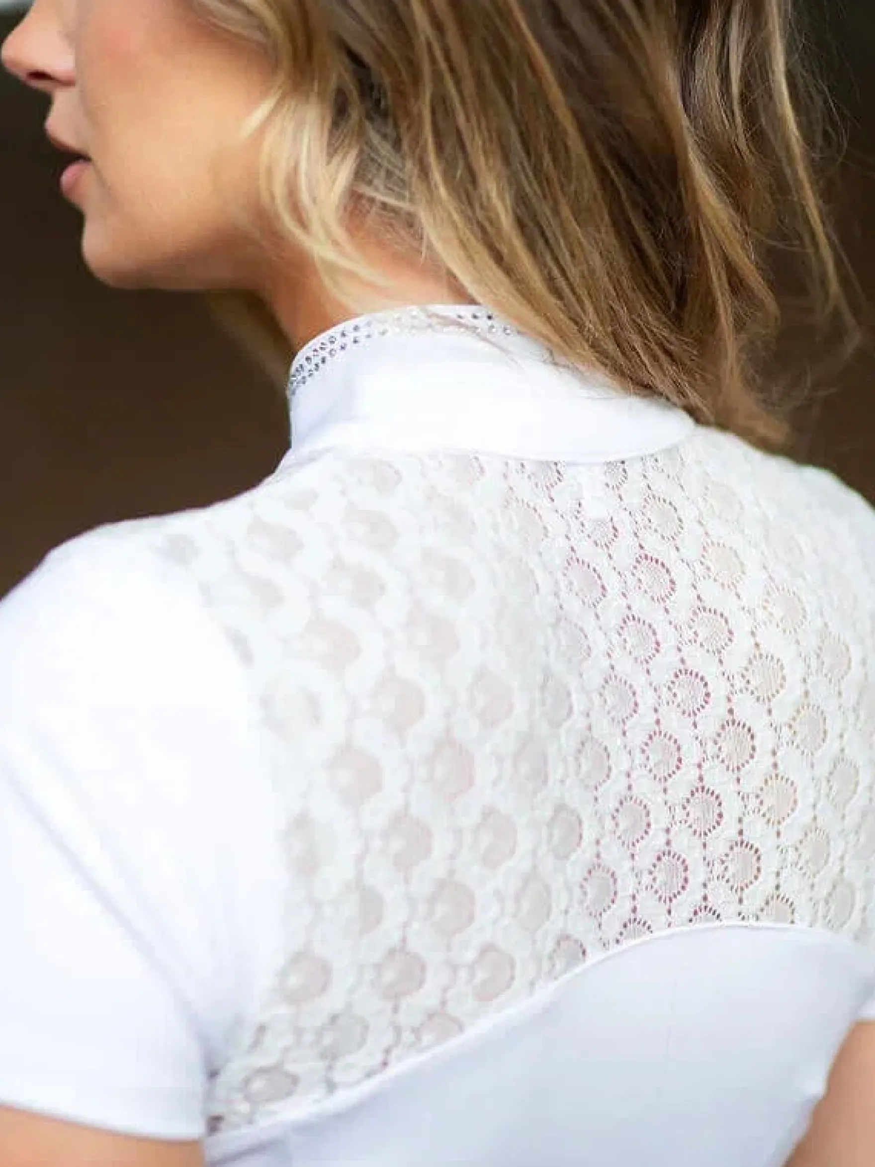 Turniershirt Damen Crystal Champion, kurzarm