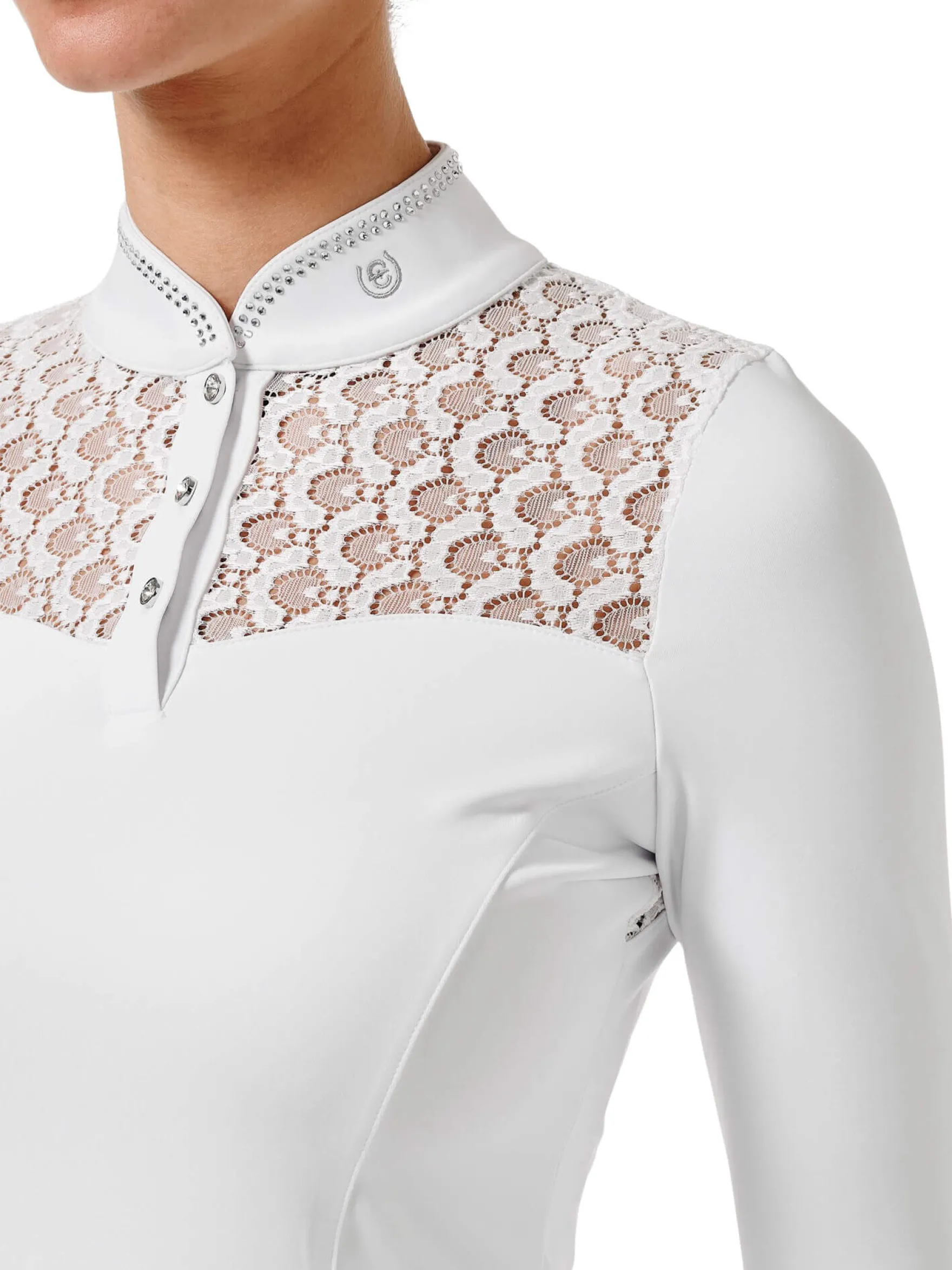 Turniershirt Damen Crystal Champion Striking Valley, langarm