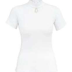 Turniershirt Damen Crystal Drop, kurzarm