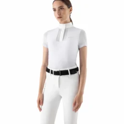 Turniershirt Damen Eqglece FS26, Turnierpolo, kurzarm
