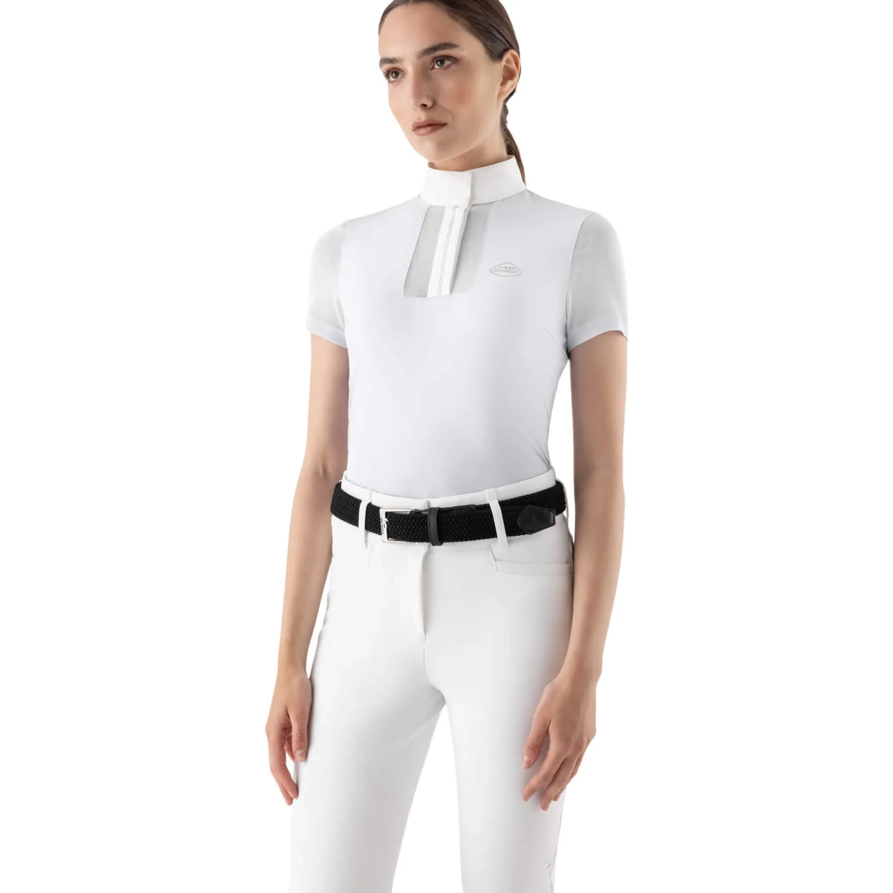 Turniershirt Damen Eqglece FS26, Turnierpolo, kurzarm