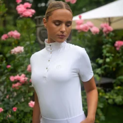 Turniershirt Damen IRHBasic Glam, kurzarm