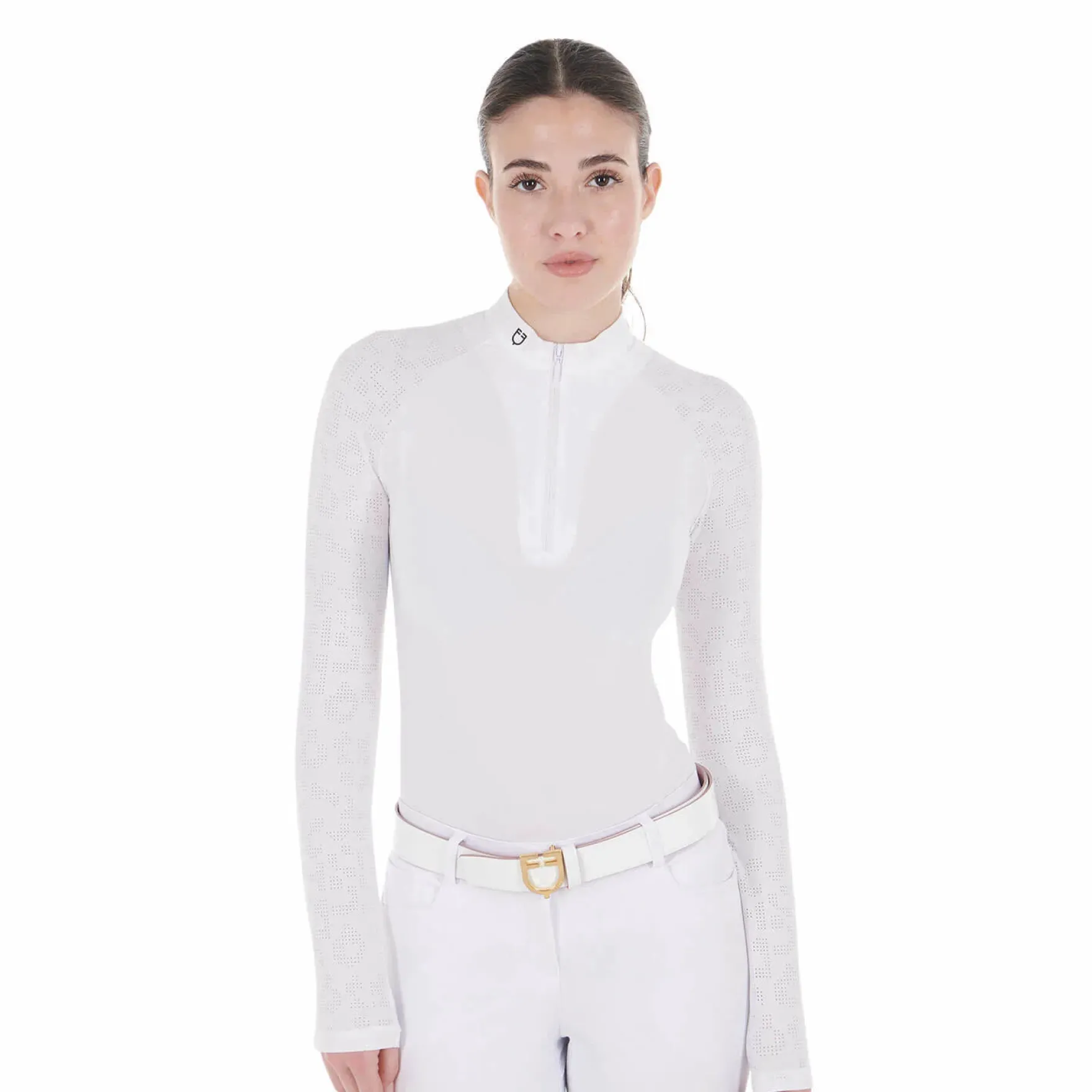 Turniershirt Damen, Mesh, langarm