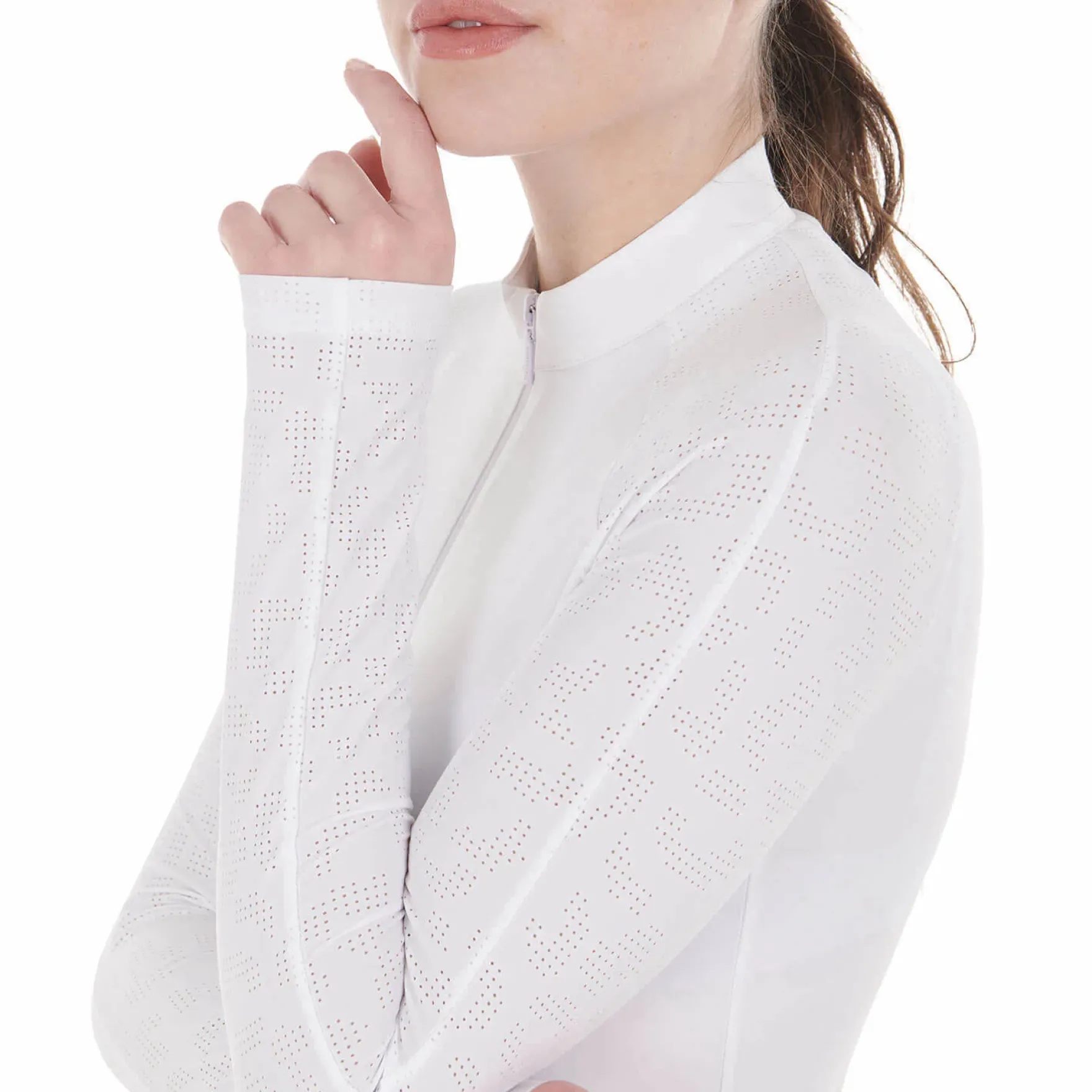 Turniershirt Damen, Mesh, langarm