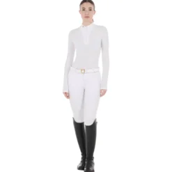 Turniershirt Damen, Mesh, langarm