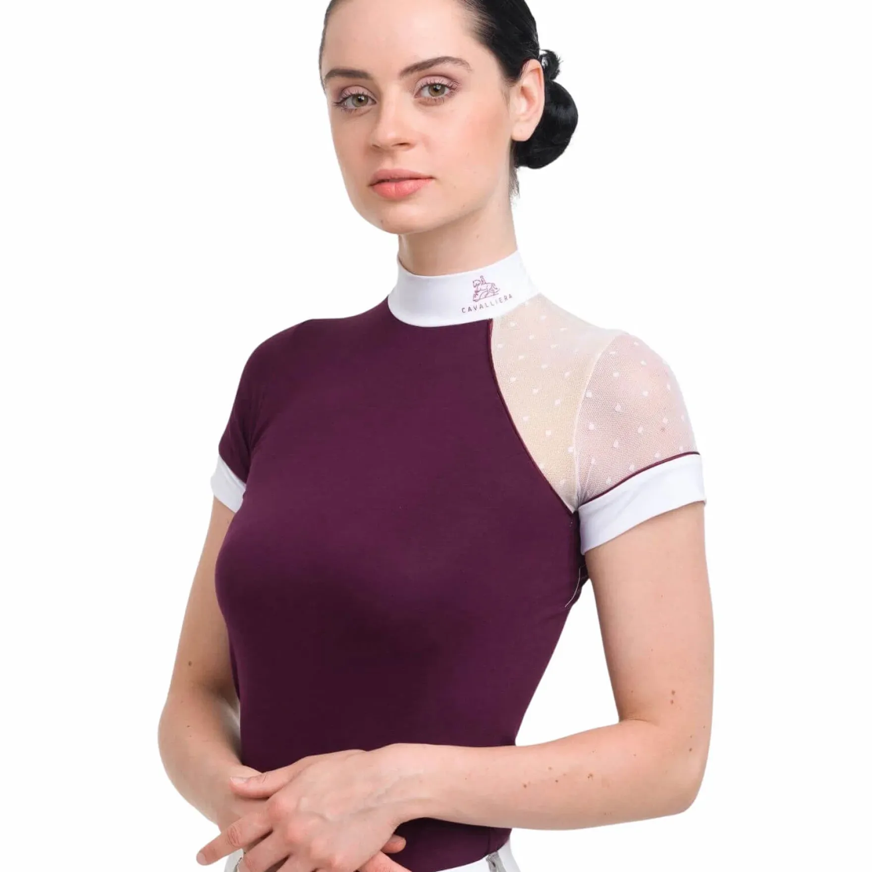 Turniershirt Damen Modern Dame, kurzarm