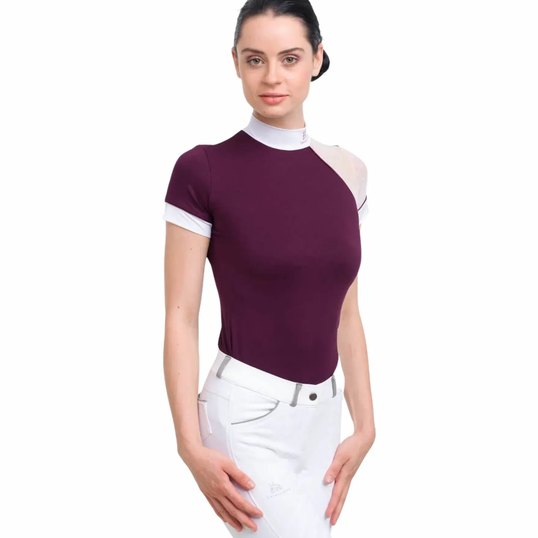 Turniershirt Damen Modern Dame, kurzarm