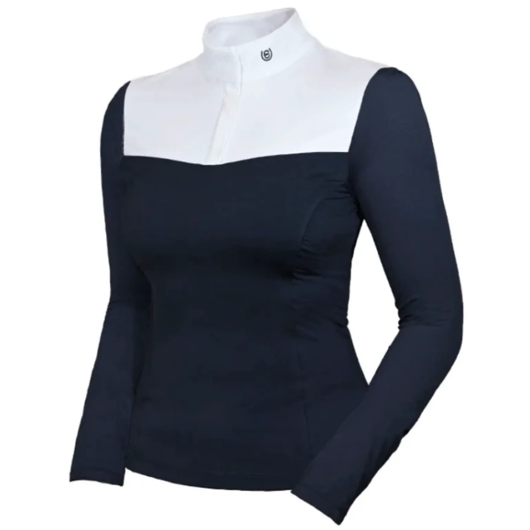 Turnier Shirt Damen Navy White, langarm
