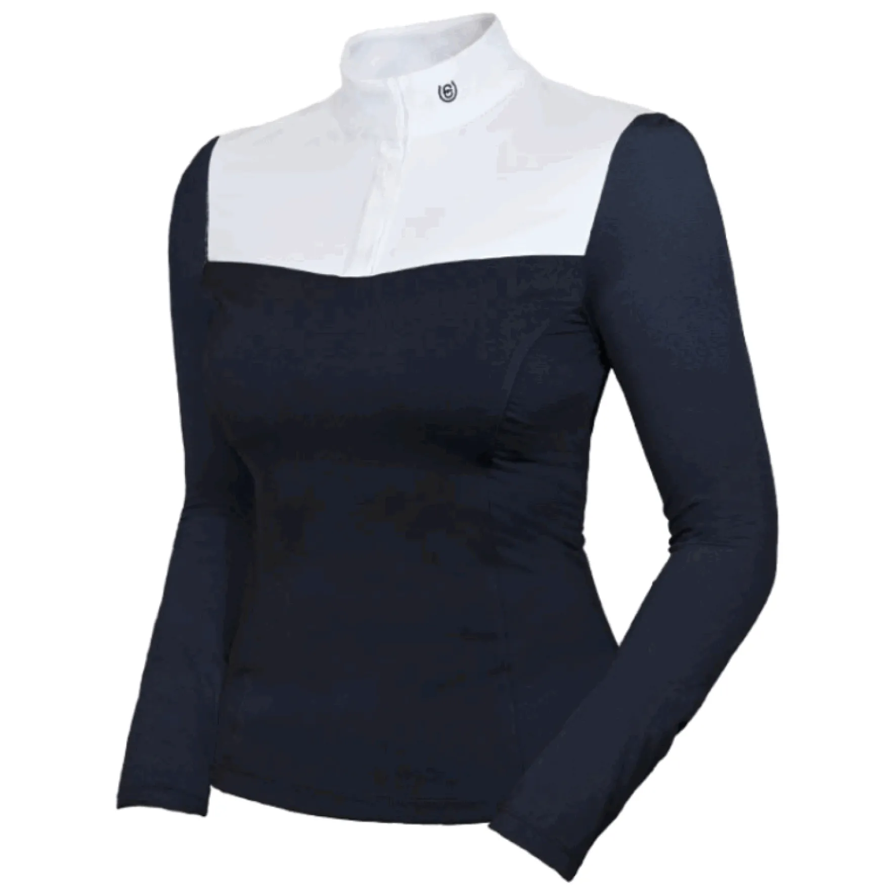 Turnier Shirt Damen Navy White, langarm
