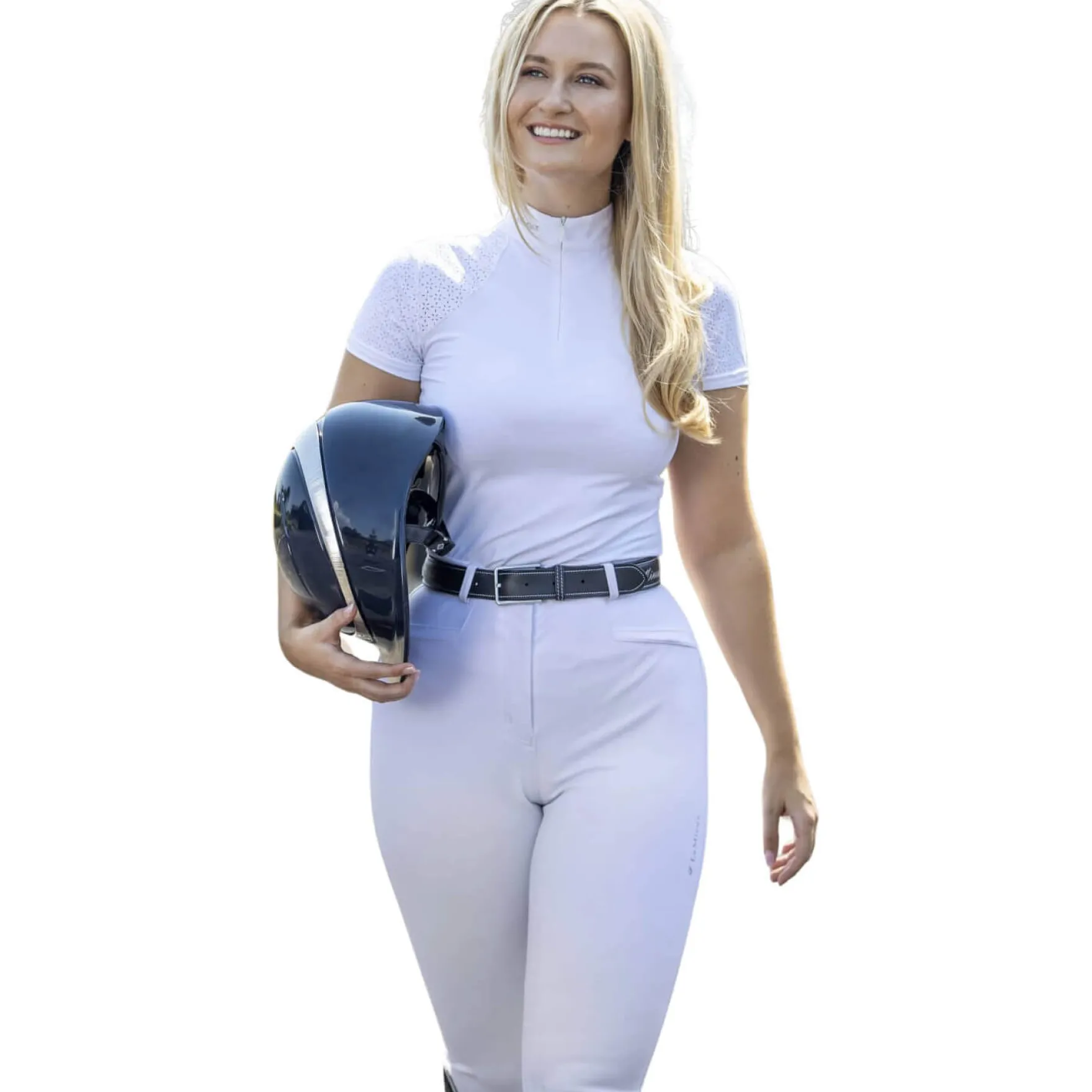 Turniershirt Damen Olivia Show Shirt, kurzarm