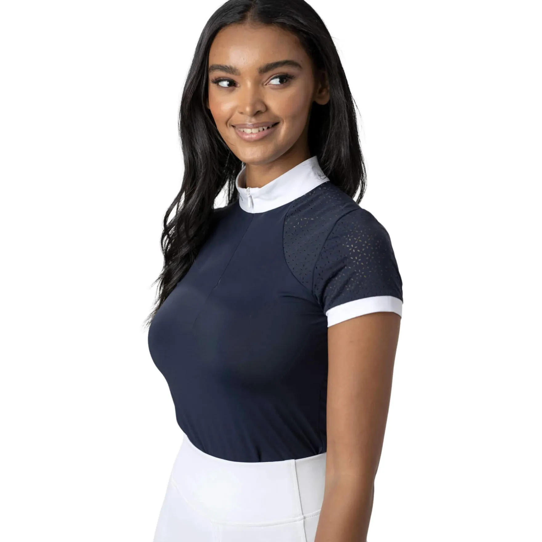 Turniershirt Damen Olivia Show Shirt, kurzarm
