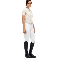 Turniershirt Damen Perforated Jersey, Turnierpolo, kurzarm