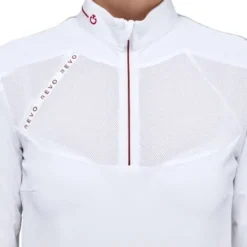 Turniershirt Damen Revo Red Label Tech Knit L/S Zip FS23, langarm