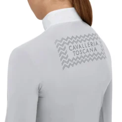 Turniershirt Mädchen Jersey Zip Polo, langarm