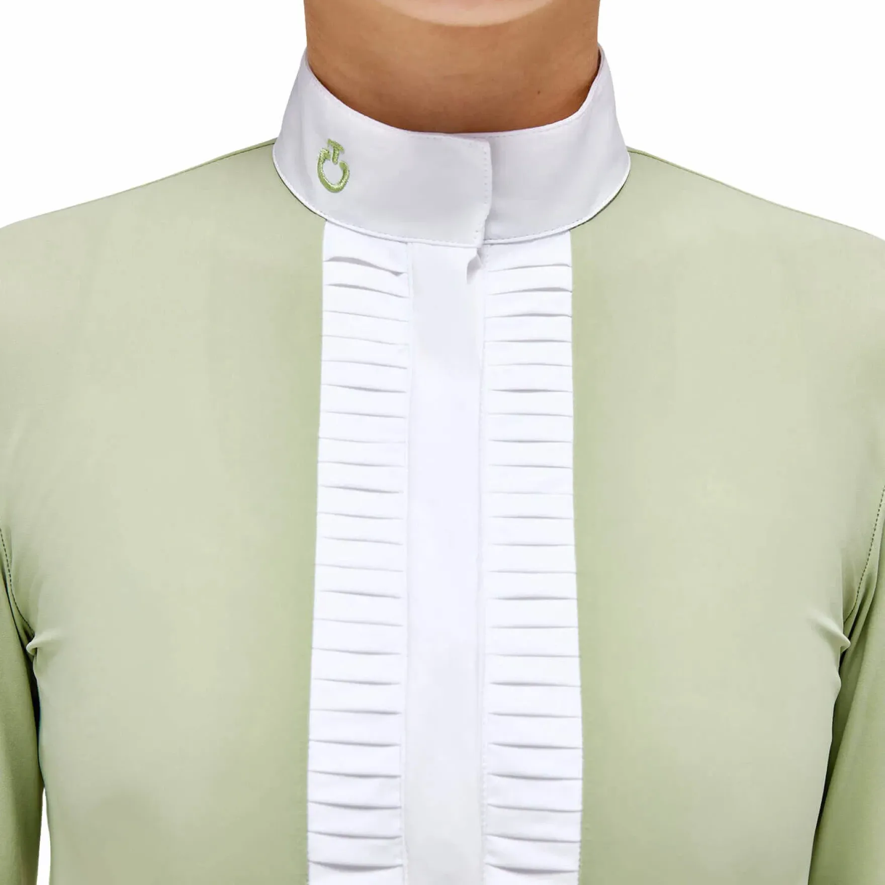 Turniershirt Mädchen Pleated Jersey L/S, UV-Shirt, langarm