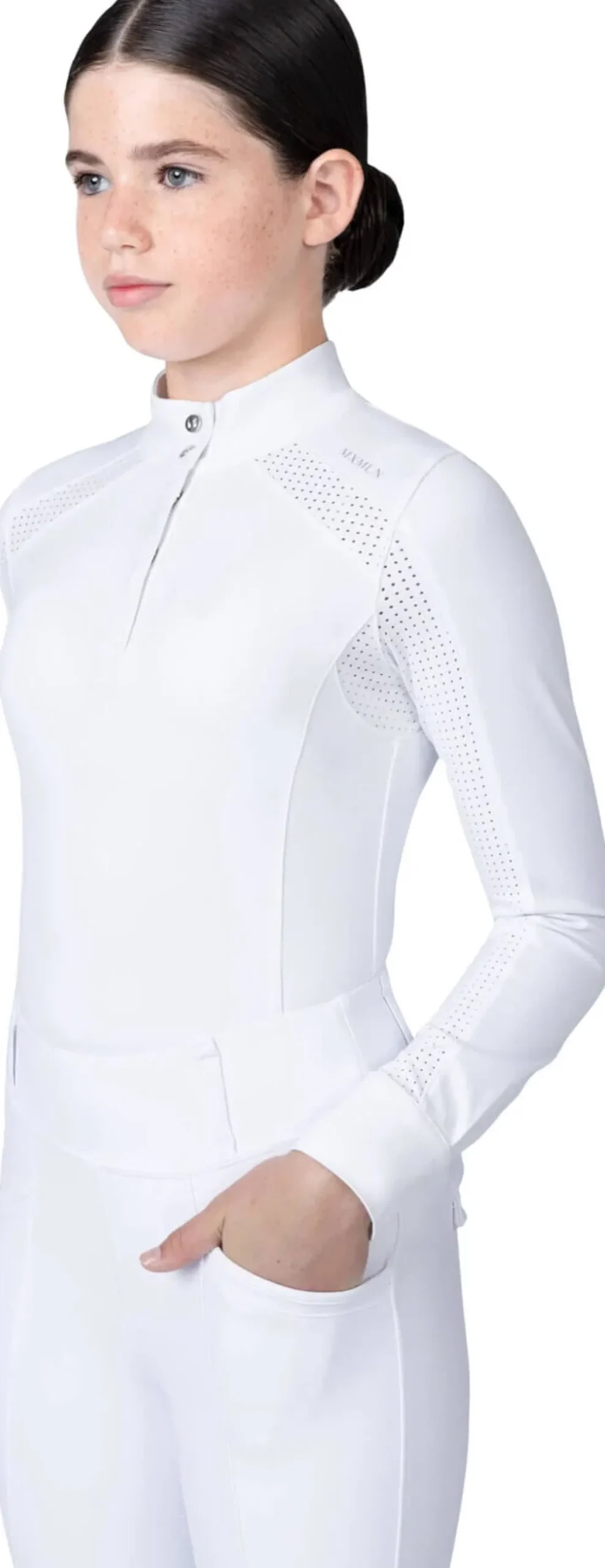 Turniershirt Mädchen YR Aveen, langarm