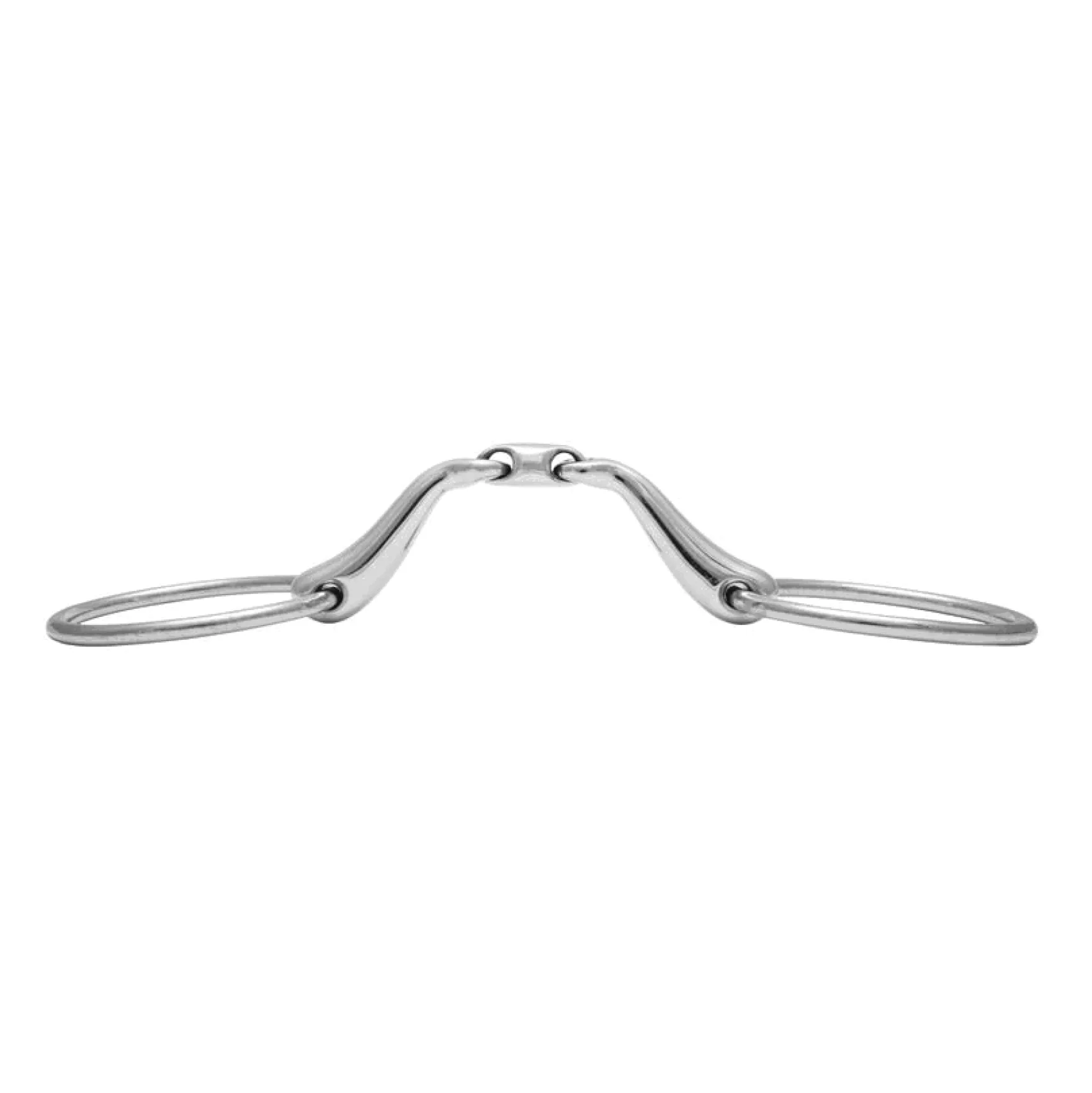 Unterlegtrense Fine Line, doppelt gebrochen, Gebiss