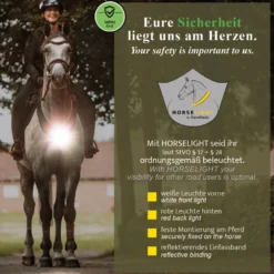 Vorderzeug Horselight, weiße Frontleuchte, Leuchtvorderzeug