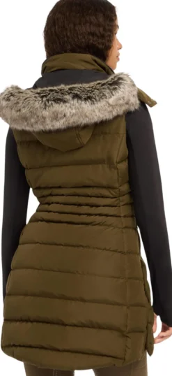 Weste Damen Harper Longline HW24, Steppweste, Langweste