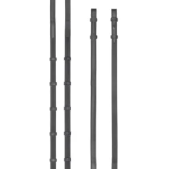 Zügel E157, Gummizügel, mit Stegen, mit Zaumharken