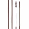 Zügel 4E138, rundgenäht, Leder mit Gummi, 16 mm