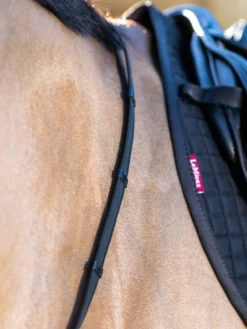 Zügel Rubber Grip Continental, Gummizügel, mit Lederstegen