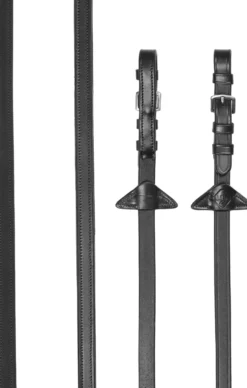 Zügel Rubber Half Lined, Leder-/Gmmizügel